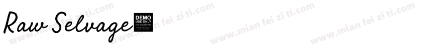 Raw Selvage字体转换